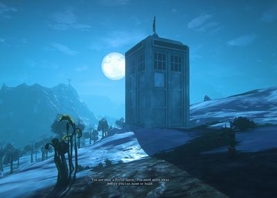 Image of the Tardis in EQN Landmark
