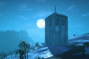 Image of the Tardis in EQN Landmark